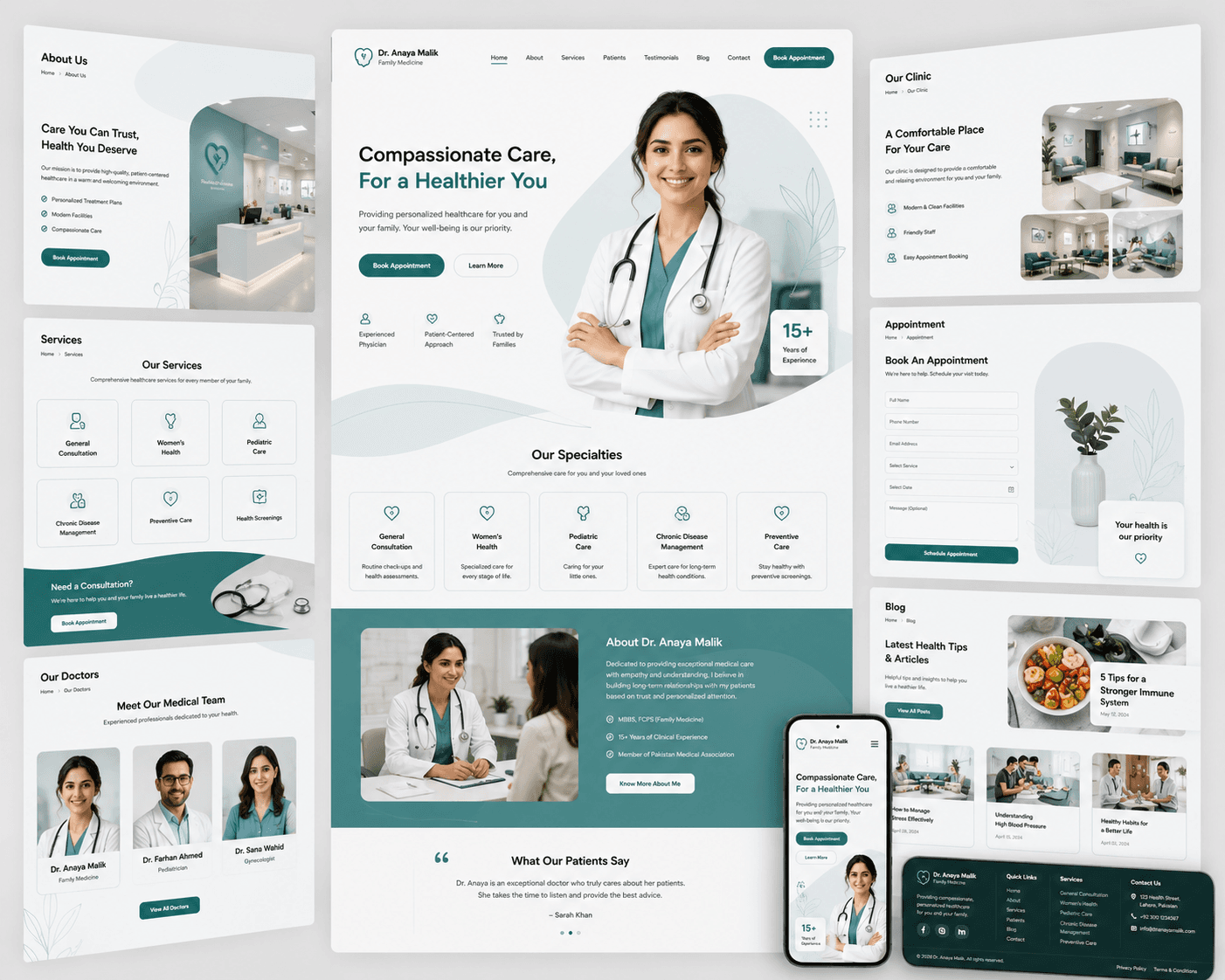 Dr. Anaya Malik - Web Design