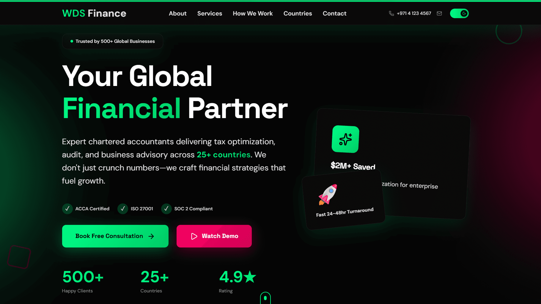 WDS Finance, Web Design by Tkist