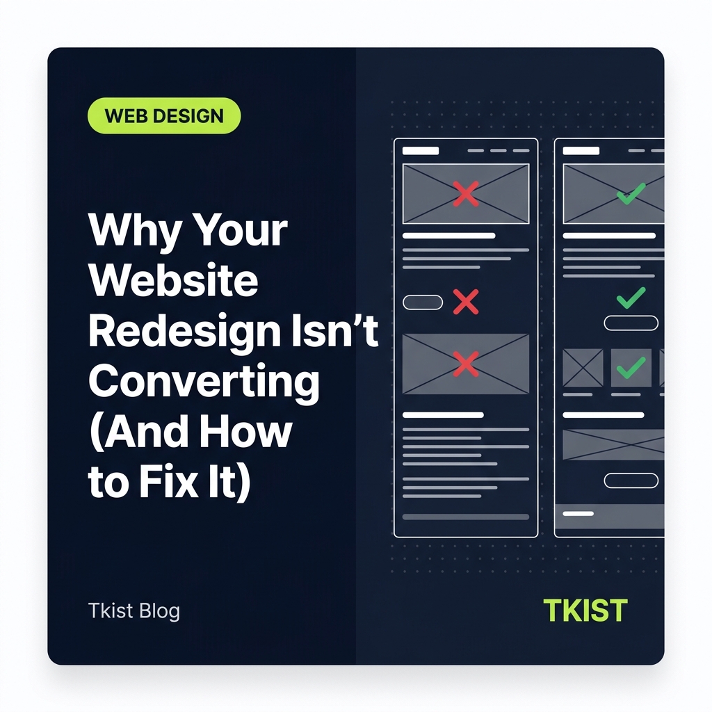 Why Your Website Redesign Isn't Converting (And How to Fix It)