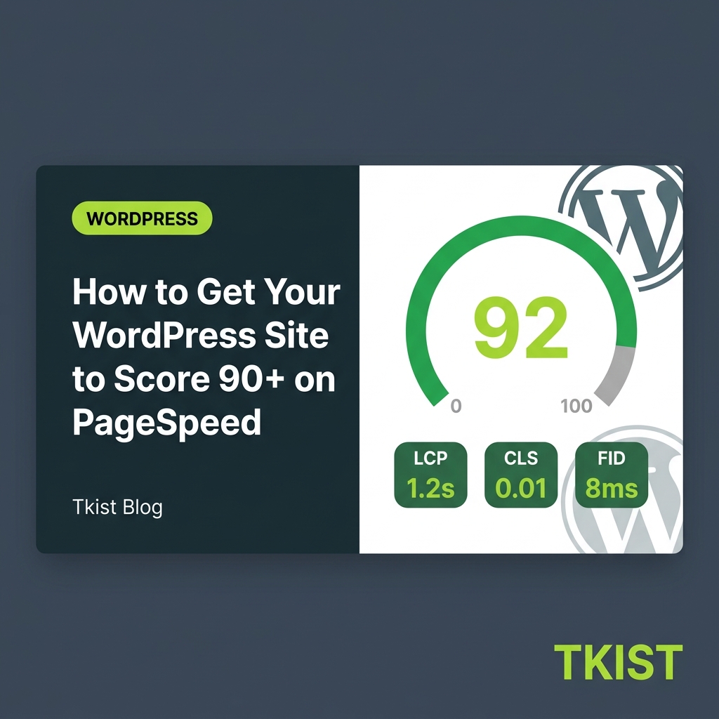 How to Get Your WordPress Site to Score 90+ on PageSpeed Without a Rebuild